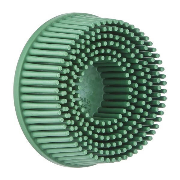 3M Roloc Bristle Disc, RDZB, 50, TR, Green, 2 in x 5/8 in, Tapered